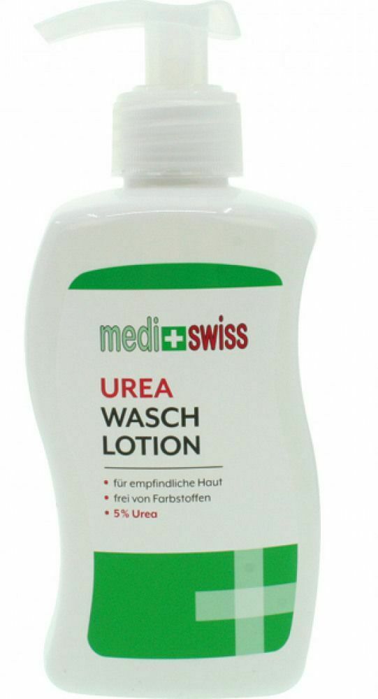 UREA Wasch Lotion Medi + Swiss für trockene und empfindliche Haut ohne Farbstoffe